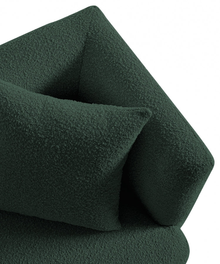 Marcel Boucle Fabric Upholstered Chair in Green - 616Green-C