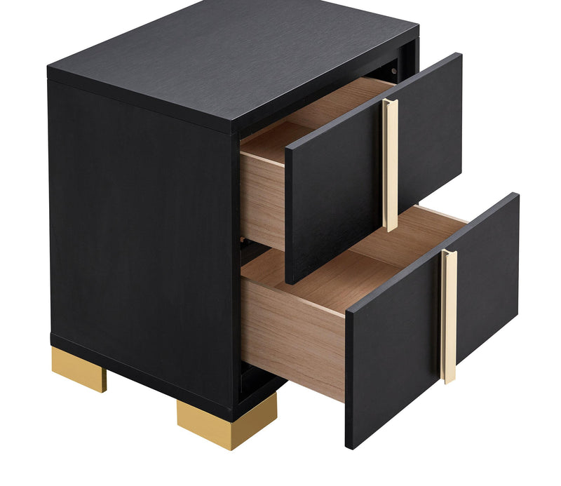 Marceline 2-drawer Nightstand Black - 222832
