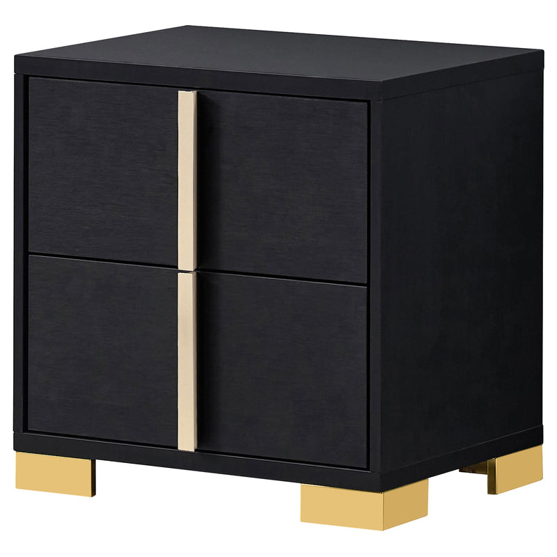 Marceline 2-drawer Nightstand Black - 222832