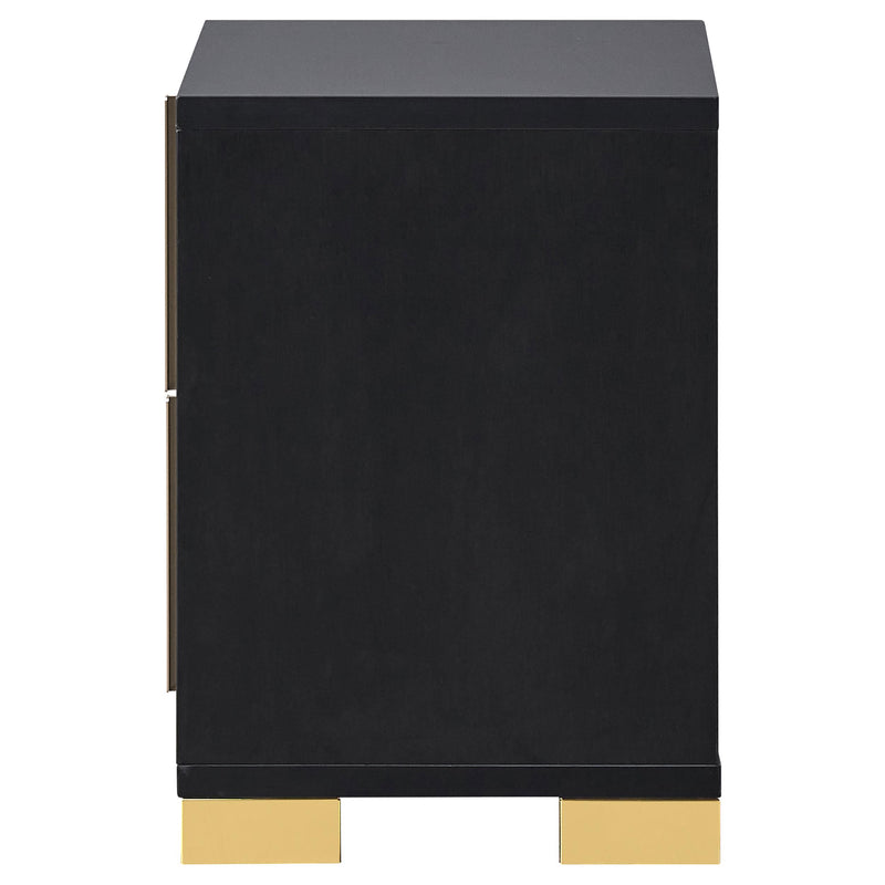 Marceline 2-drawer Nightstand Black - 222832
