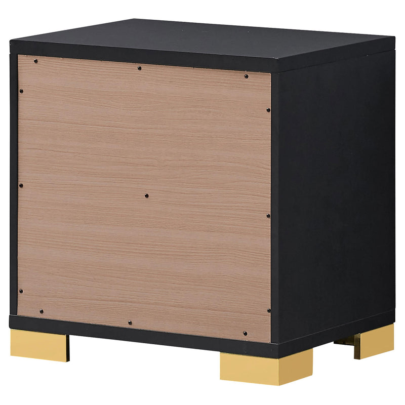 Marceline 2-drawer Nightstand Black - 222832