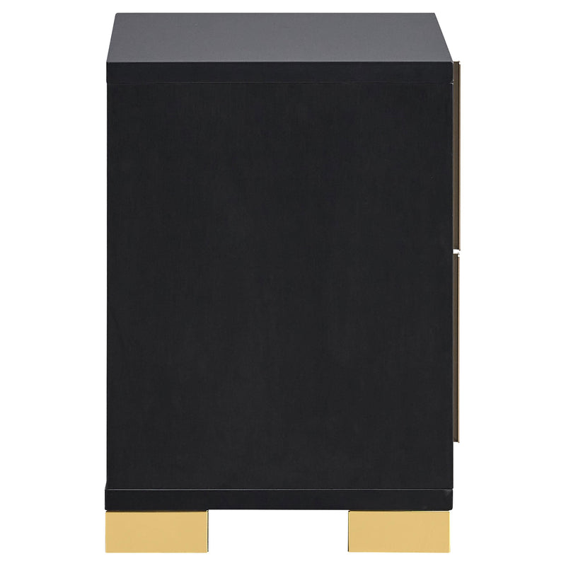 Marceline 2-drawer Nightstand Black - 222832