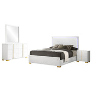 Marceline 4-piece Eastern King Bedroom Set White - 222931KE-S4