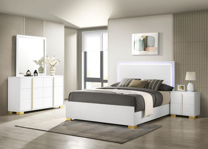 Marceline 4-piece Full Bedroom Set White - 222931F-S4