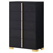 Marceline 5-drawer Bedroom Chest Black - 222835