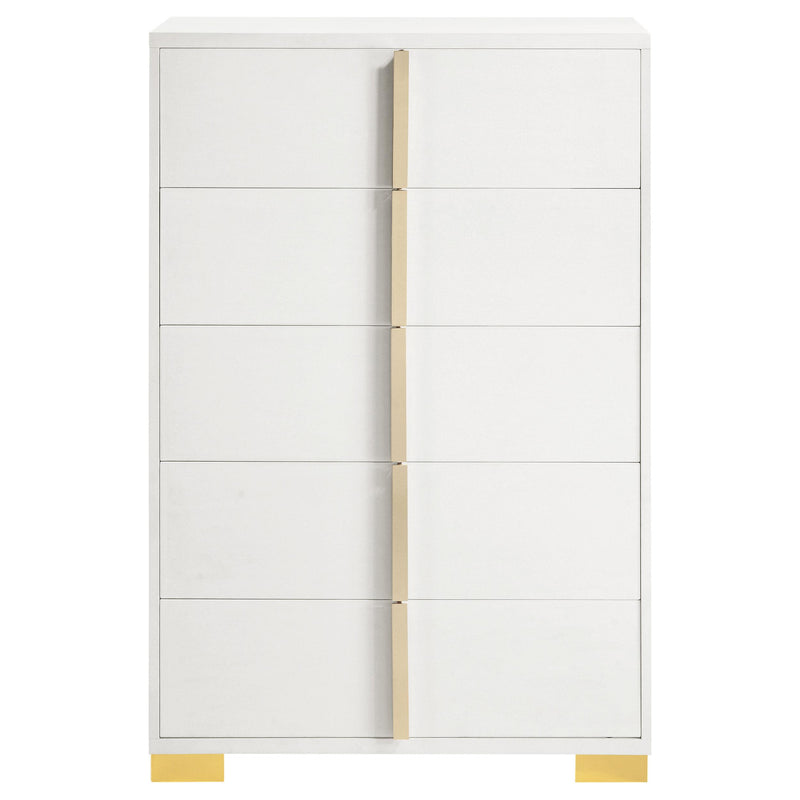 Marceline 5-drawer Bedroom Chest White - 222935