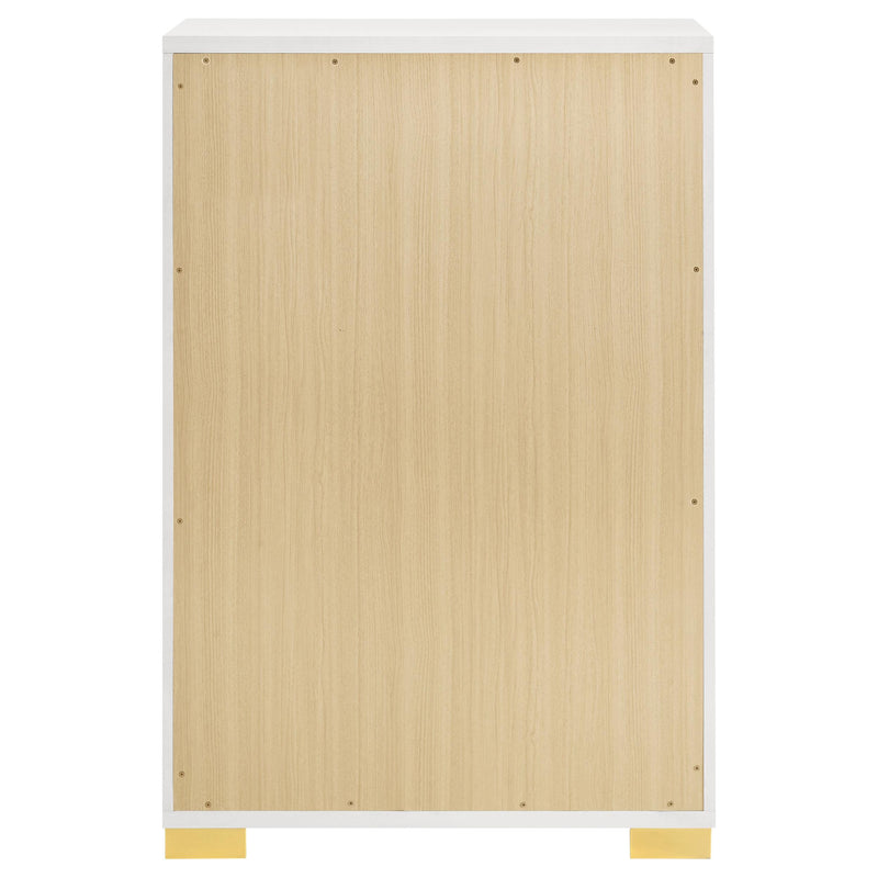 Marceline 5-drawer Bedroom Chest White - 222935