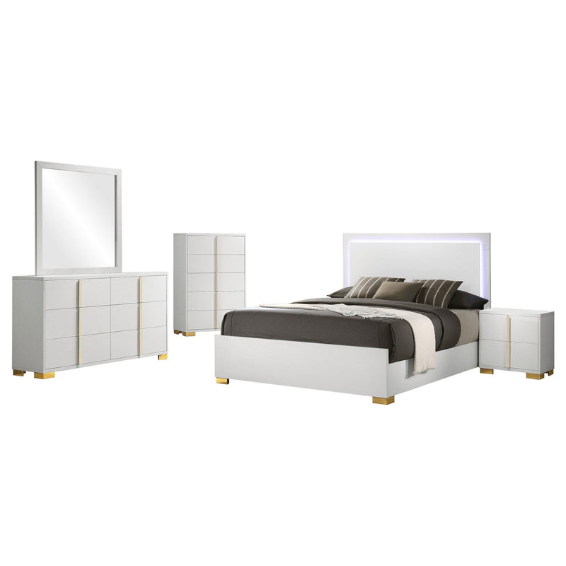 Marceline 5-piece Full Bedroom Set White - 222931F-S5