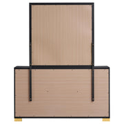 Marceline 6-drawer Dresser with Mirror Black - 222833M