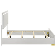 Marceline Wood Full LED Panel Bed White - 222931F