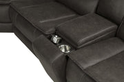 Marcell 3-Piece Power Reclining Loveseat with Charging Console Grey - 609698P