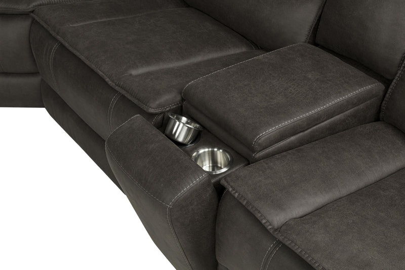 Marcell 3-Piece Power Reclining Loveseat with Charging Console Grey - 609698P