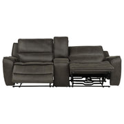 Marcell 3-Piece Power Reclining Loveseat with Charging Console Grey - 609698P
