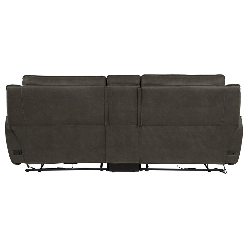Marcell 3-Piece Power Reclining Loveseat with Charging Console Grey - 609698P