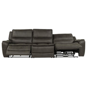 Marcell 3-Piece Transitional Power Reclining Sofa with USB Charging Grey - 609697P