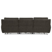 Marcell 3-Piece Transitional Power Reclining Sofa with USB Charging Grey - 609697P