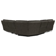 Marcell 5-Piece L-Shaped Modular Power Reclining Sectional Sofa Grey - 609690P
