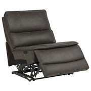 Marcell 7-Piece L-Shaped Power Reclining Sectional with Dual Consoles Grey - 609690P-SETA