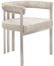 Marcello Stone Velvet Upholstered Dining Chair in Beige, Set of 2 - 938Beige-C