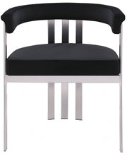 Marcello Stone Velvet Upholstered Dining Chair in Black, Set of 2 - 938Black-C