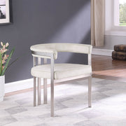 Marcello Stone Velvet Upholstered Dining Chair in Stone, Set of 2 - 938Stone-C