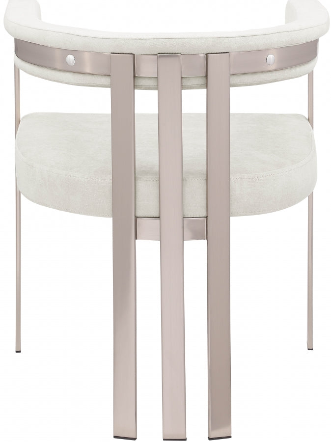 Marcello Stone Velvet Upholstered Dining Chair in Stone, Set of 2 - 938Stone-C