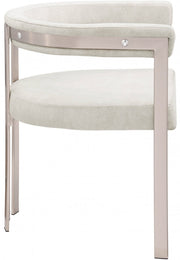Marcello Stone Velvet Upholstered Dining Chair in Stone, Set of 2 - 938Stone-C
