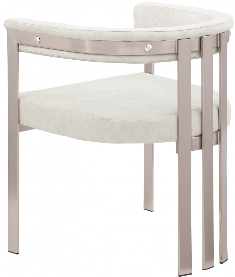 Marcello Stone Velvet Upholstered Dining Chair in Stone, Set of 2 - 938Stone-C