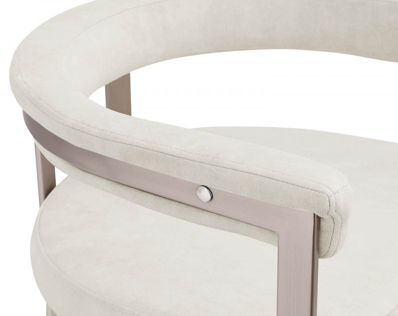 Marcello Stone Velvet Upholstered Dining Chair in Stone, Set of 2 - 938Stone-C