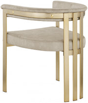 Marcello Velvet Upholstered Dining Chair in Stone, Set of 2 - 595Stone-C