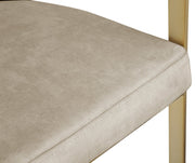 Marcello Velvet Upholstered Dining Chair in Stone, Set of 2 - 595Stone-C