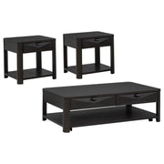 Marcelo 3-piece Coffee Table Set with Storage Coffee - 736068-S3