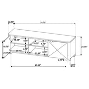 Marcelo 71-inch TV Stand Media Console Coffee - 736063