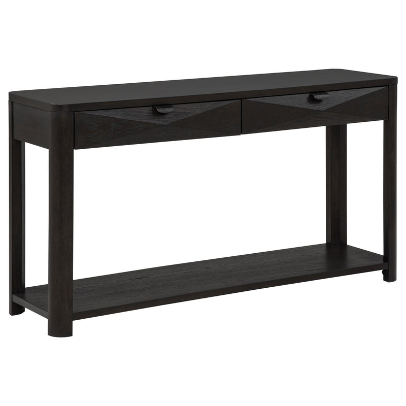 Marcelo Sofa Console Table with 2 Drawers and Shelf Coffee - 736069