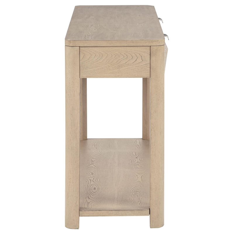 Marcelo Sofa Console Table with 2 Drawers and Shelf Light Elm - 736059