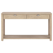 Marcelo Sofa Console Table with 2 Drawers and Shelf Light Elm - 736059