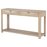 Marcelo Sofa Console Table with 2 Drawers and Shelf Light Elm - 736059