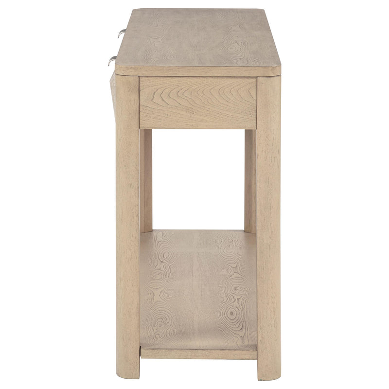 Marcelo Sofa Console Table with 2 Drawers and Shelf Light Elm - 736059