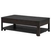 Marcelo Wood Coffee Table with 2 Drawers and Shelf Coffee - 736068