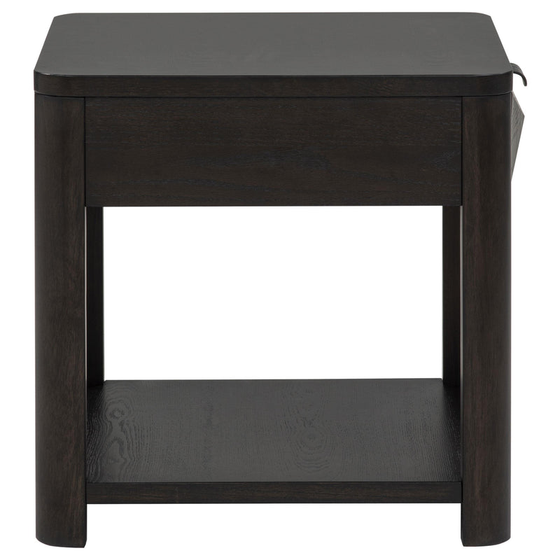 Marcelo Wood End Table with Drawer and Shelf Coffee - 736067