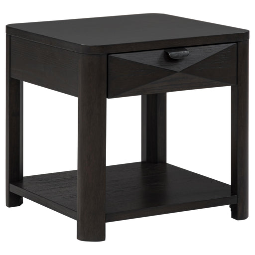 Marcelo Wood End Table with Drawer and Shelf Coffee - 736067