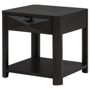 Marcelo Wood End Table with Drawer and Shelf Coffee - 736067