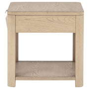 Marcelo Wood End Table with Drawer and Shelf Light Elm - 736057