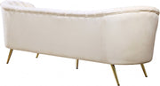 Margo 88" Velvet Upholstered Sofa in Cream - 622Cream-S