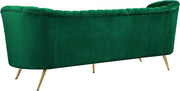 Margo 88" Velvet Upholstered Sofa in Green - 622Green-S