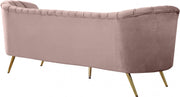 Margo 88" Velvet Upholstered Sofa in Pink - 622Pink-S
