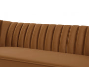 Margo 88" Velvet Upholstered Sofa in Saddle - 622Saddle-S
