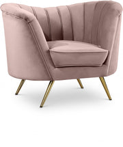 Margo Velvet Upholstered Chair in Pink - 622Pink-C
