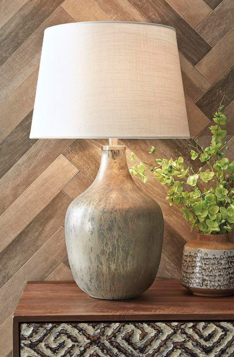 Mari Gray/Gold Finish Table Lamp (Set of 2) - L430664X2