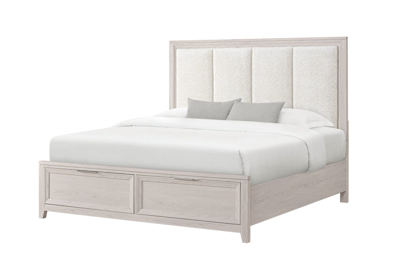 Mariah Beige Full Bed - MARIAH-BEIGE-FB